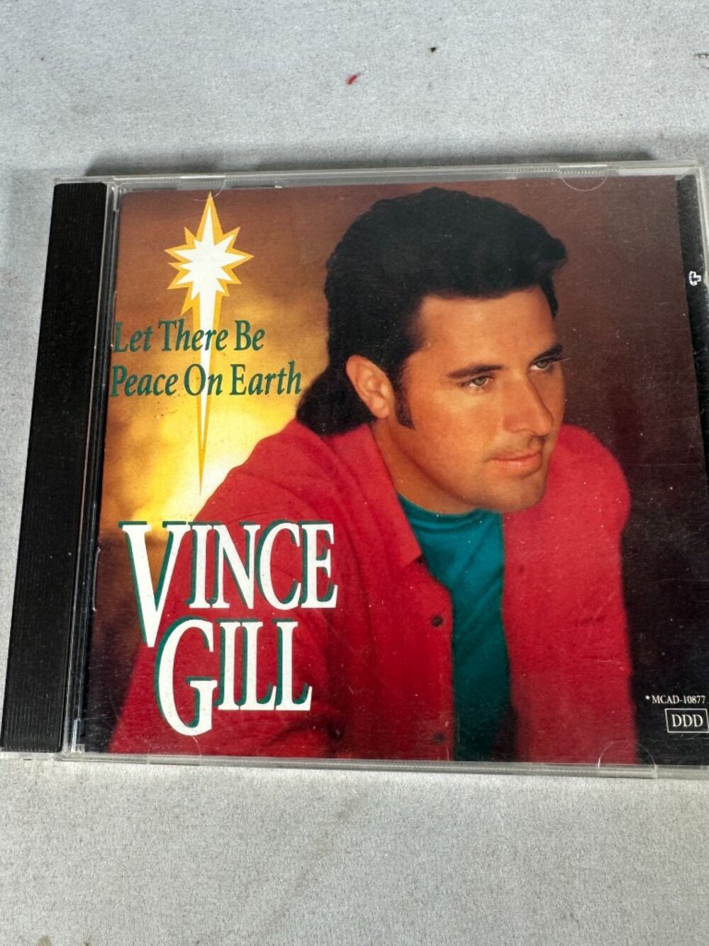 Vince Gill Let There Be Peace On Earth CD Album Country Christmas 1993 MCA